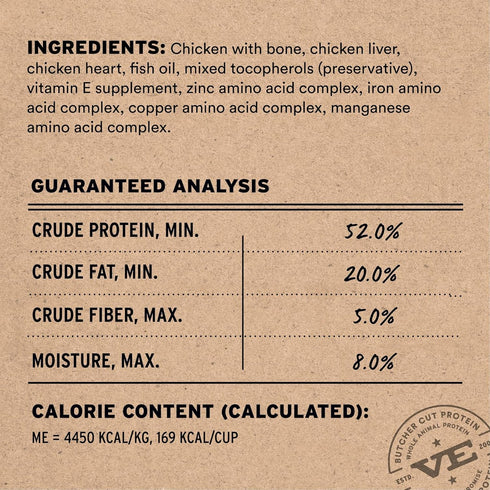 Vital Essentials Freeze Dried Soft Nibs Chicken Raw Cat Food 12oz - Poudre Pet & Feed Supply 3